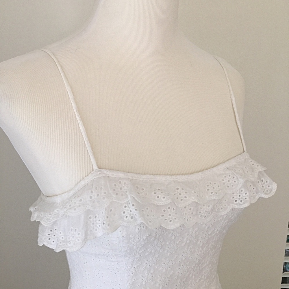 White lace summer dress